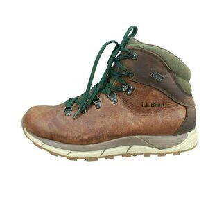 LL Bean Alpine Brown Leather Water Resistant Hiking Sneaker Shoes Size 10 M